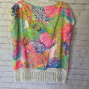 NWT Lilly Pulitzer Jasmine Caftan Roar of the Seas sz XS/S